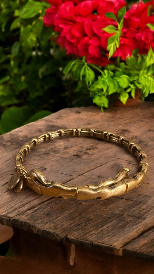 Alex and Ani - Water Metal Wrap Bracelet Bangle, Vintage 66