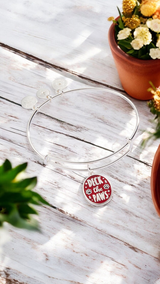 Alex and Ani - “Deck the Paws” Charm Bangle Bracelet