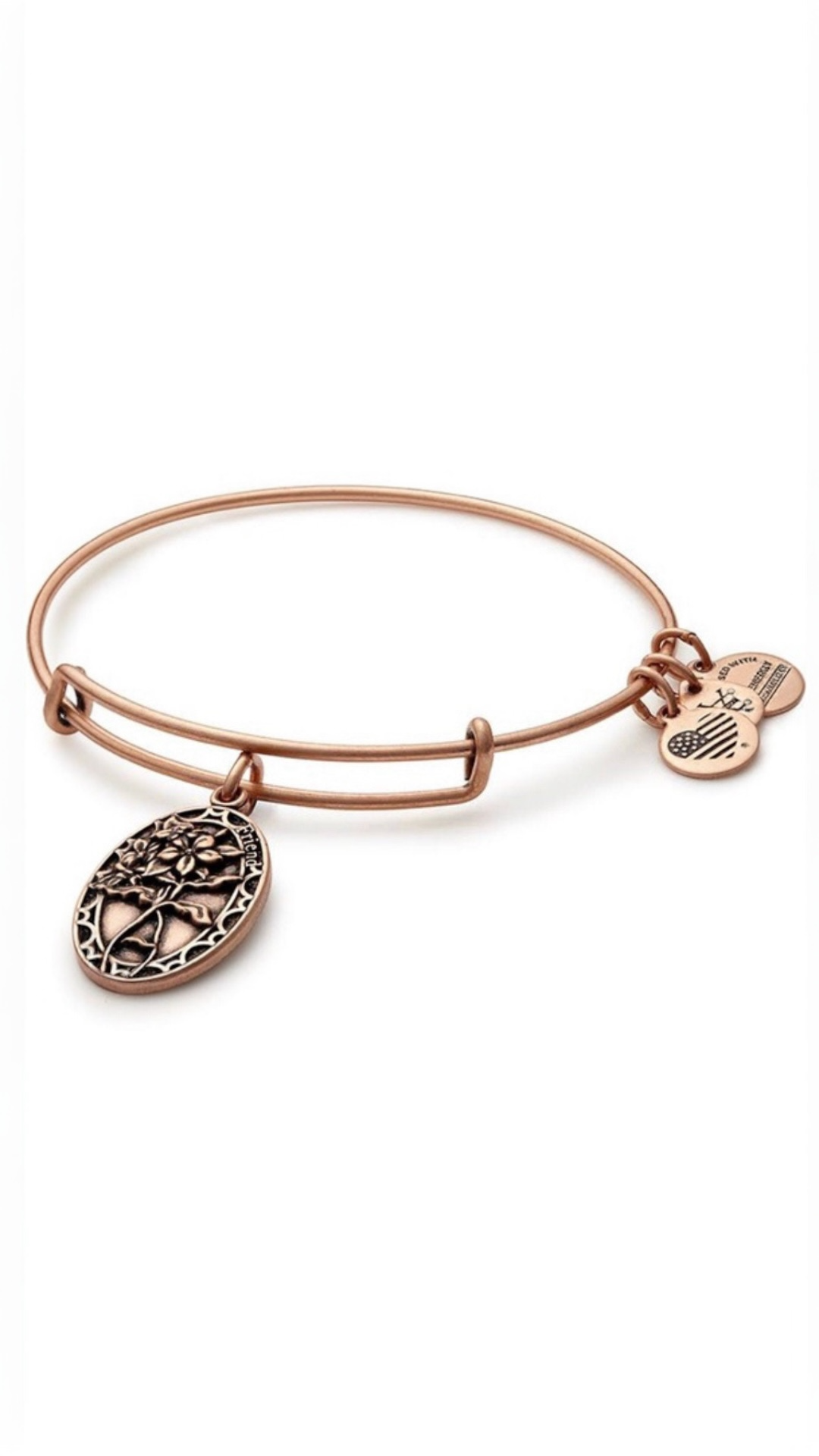 Alex and Ani - Because I Love You ‘Friend’ Periwinkle Charm Bangle Bracelet