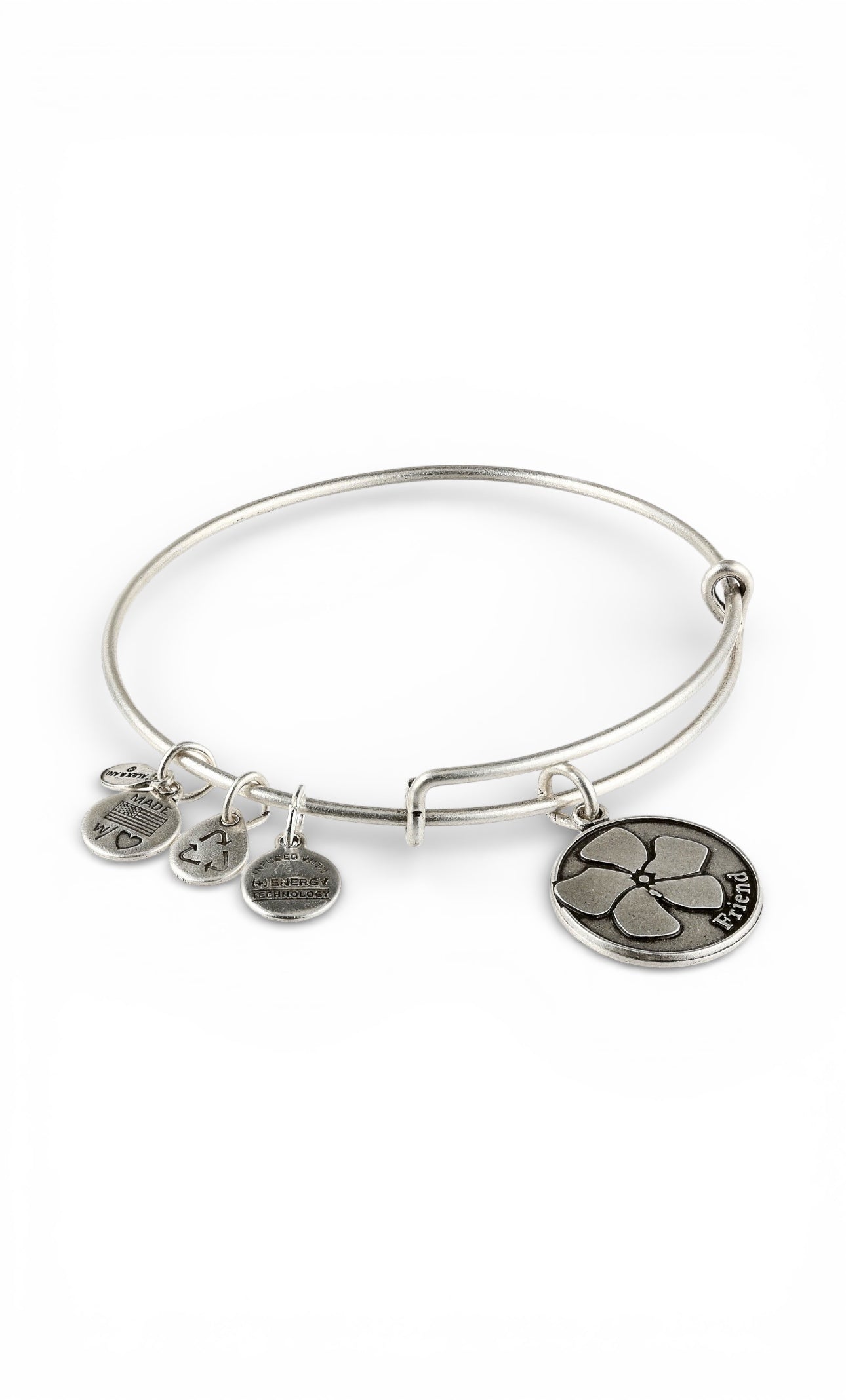 Alex and Ani - Because I Love You ‘Friend’ Flower Charm Bangle Bracelet