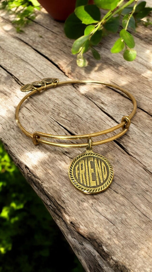 Alex and Ani - ‘Friend’ Charm Bangle Bracelet