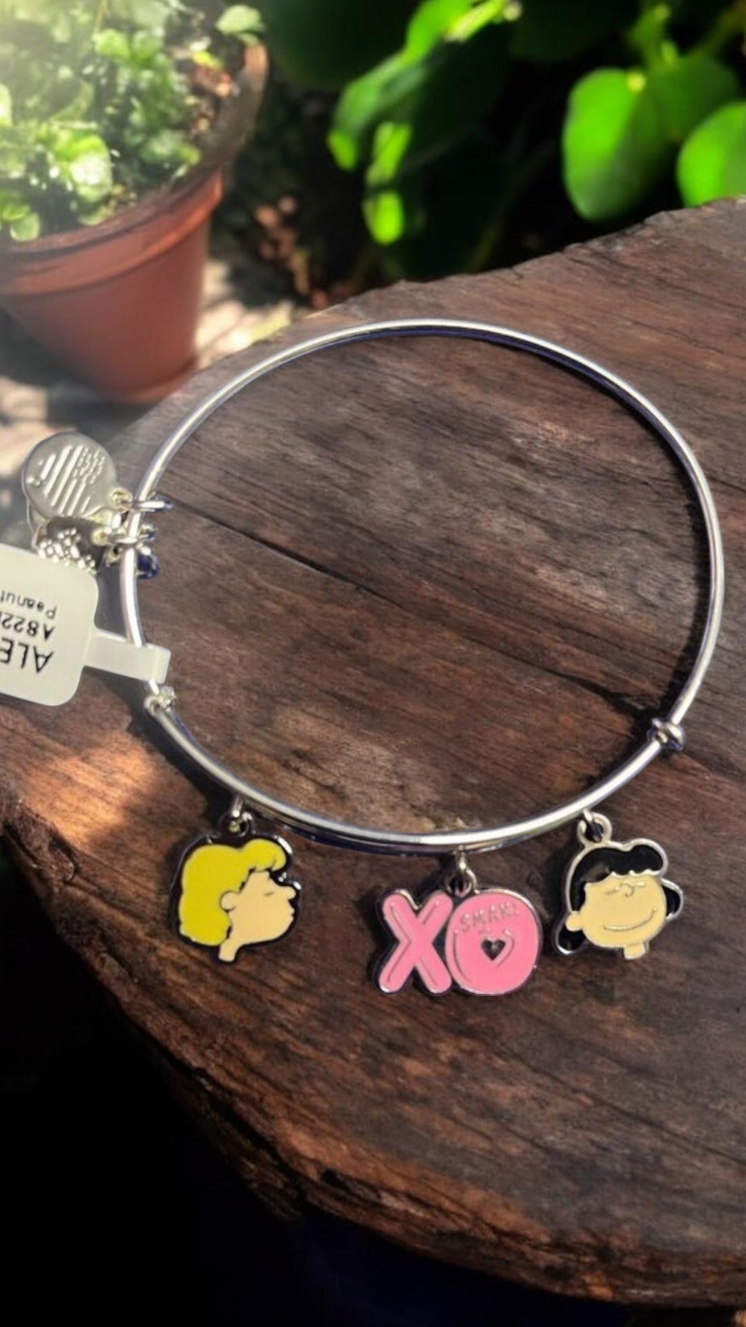 Alex and Ani - Peanuts XO SMAK Trio Charm Bangle Bracelet