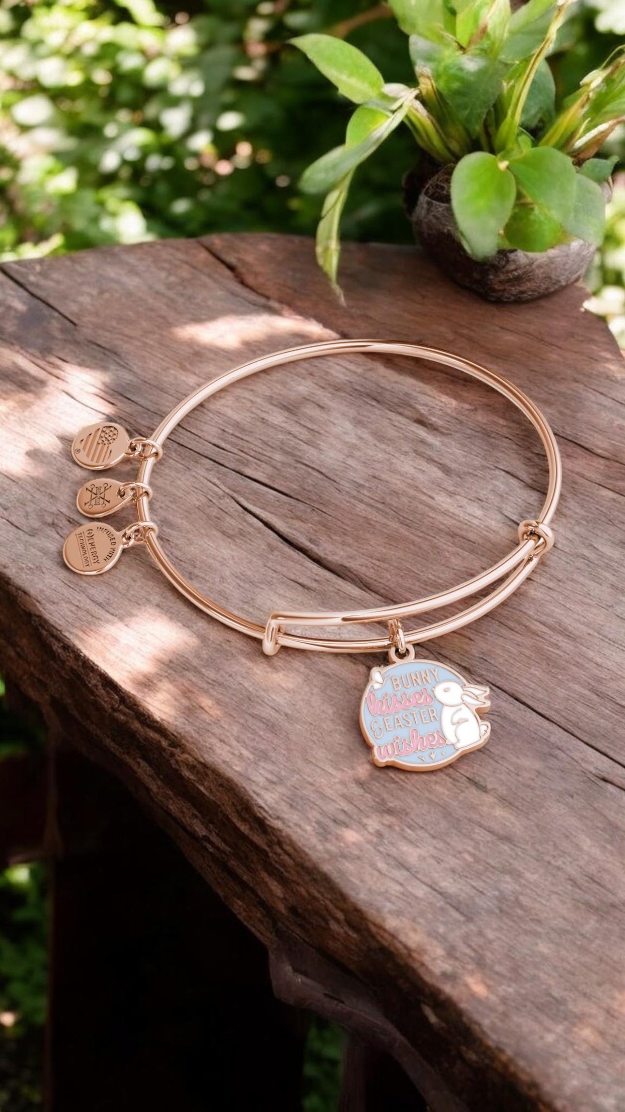 Alex and Ani - Bunny Kisses And Easter Wishes Charm Bangle Bracelet