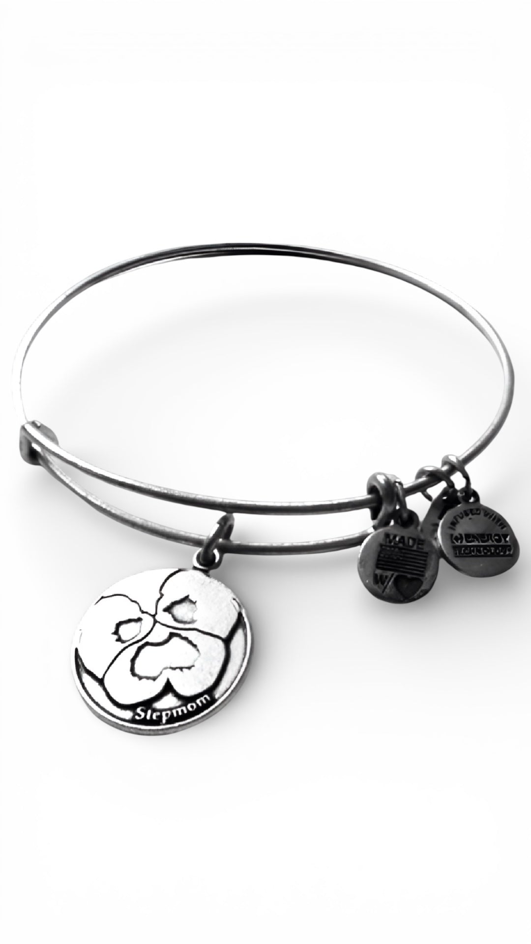 Alex and Ani - because I Love You ‘StepMom’ Charm Bangle Bracelet