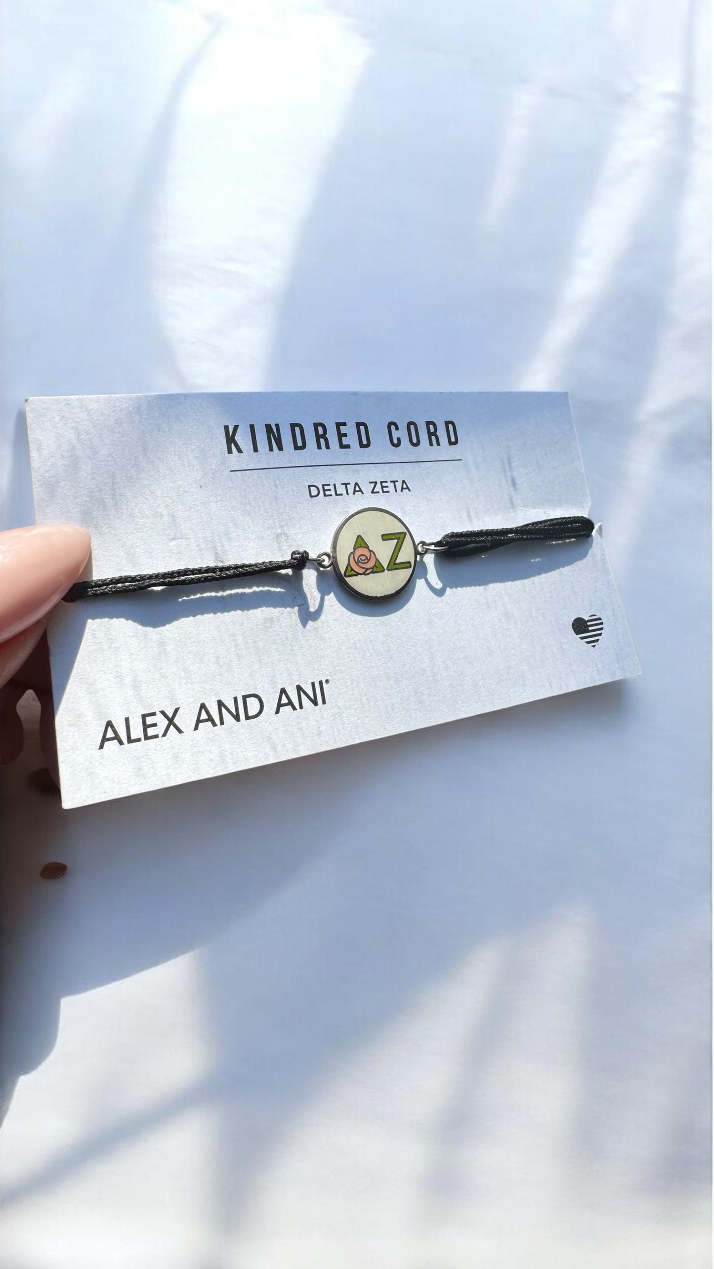 Alex and Ani - Delta Zeta Charm Kindred Pull Cord Bracelet