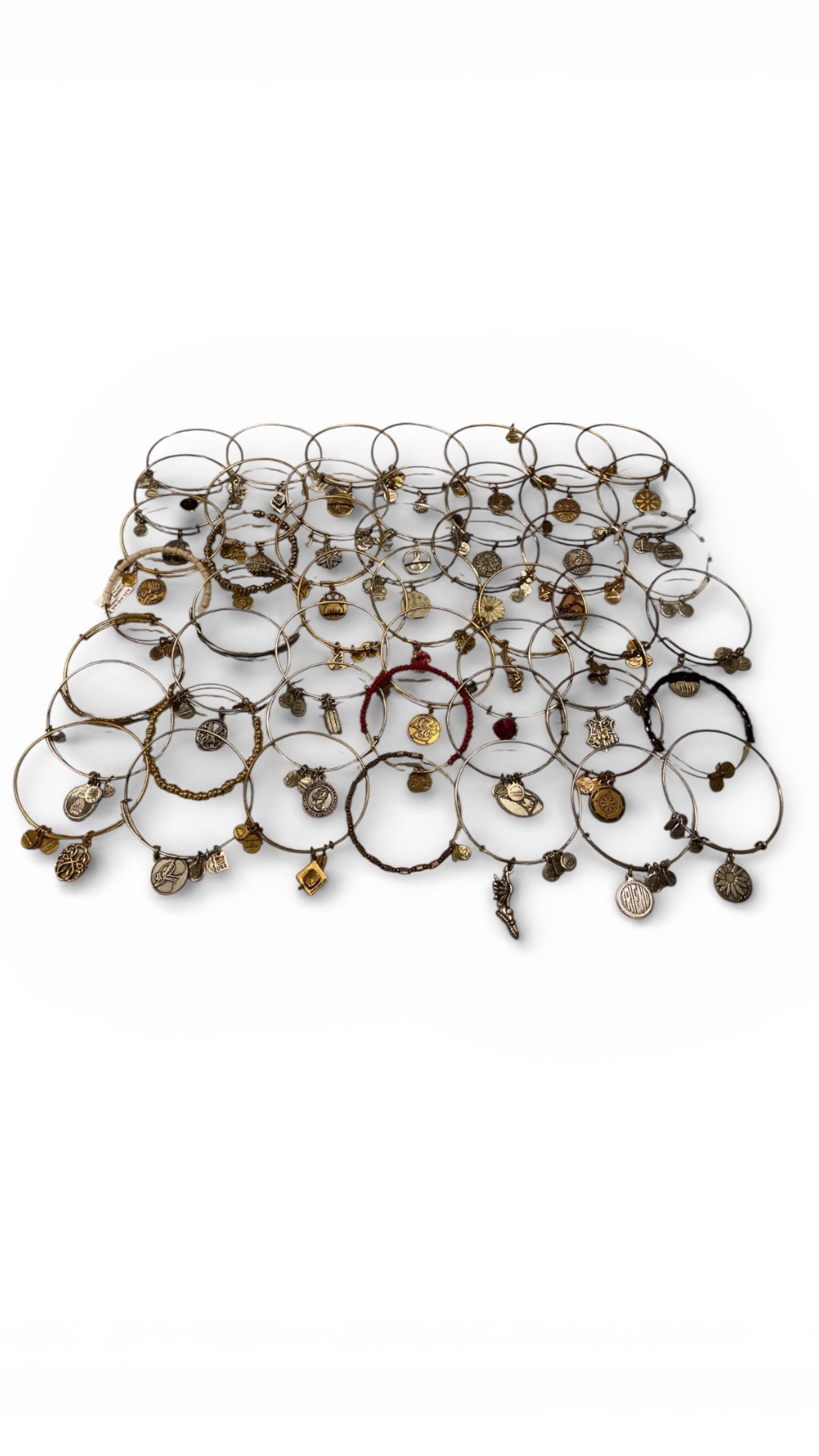 Alex and Ani ‘Mystery Box’ of 10 Various Bangles, Beaded Bracelets Vintage Sixty Six - Free Shipping