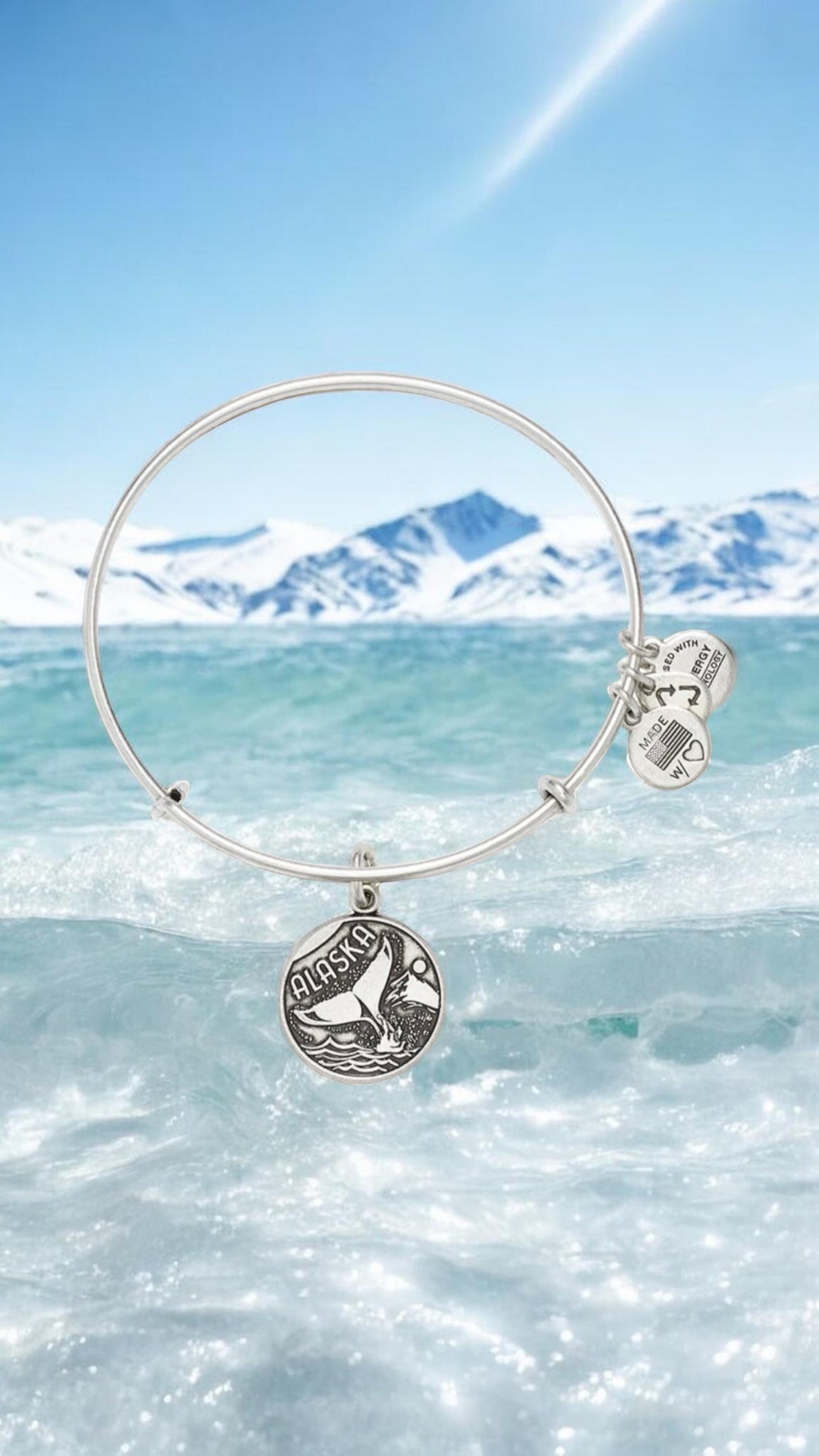 Alex and Ani - Places We Love Alaska Charm Bangle Bracelet