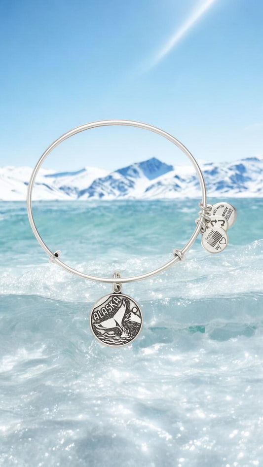 Alex and Ani - Places We Love Alaska Charm Bangle Bracelet