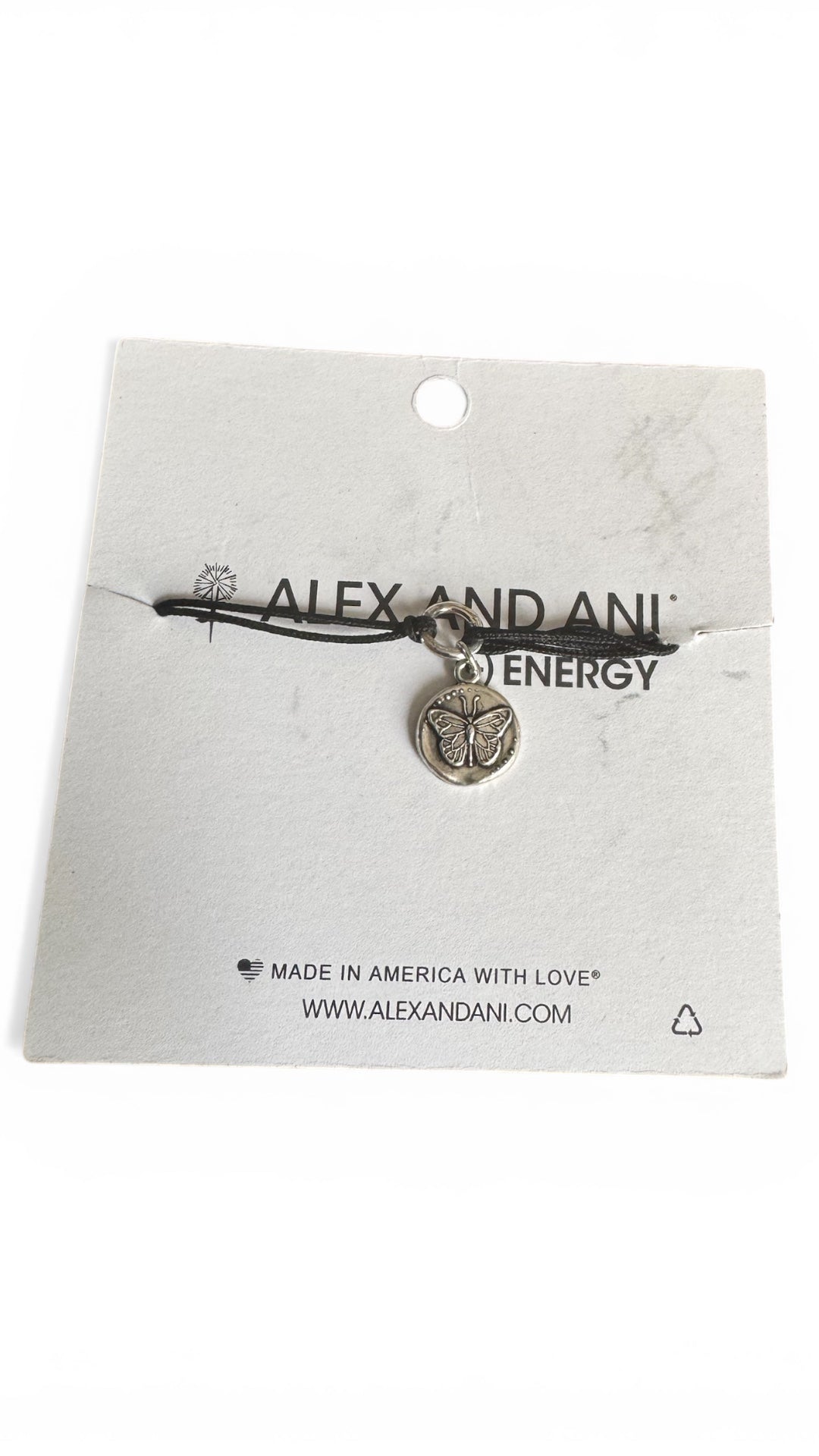 Alex and Ani - Butterfly Charm Kindred Pull Cord Bracelet