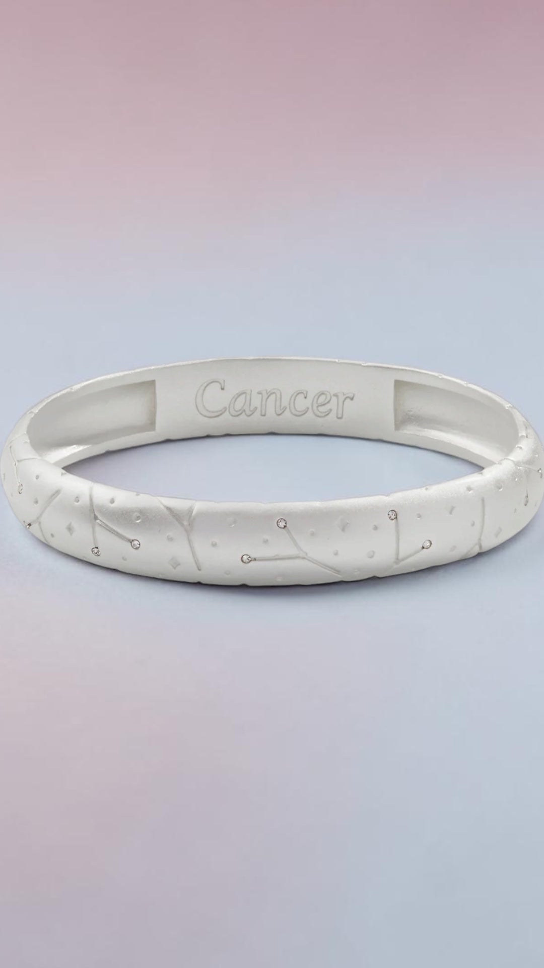 Alex and Ani - Cancer, June 21 – July 22, Zodiac Hinged Bangle Bracelet, NWT+Card & Box