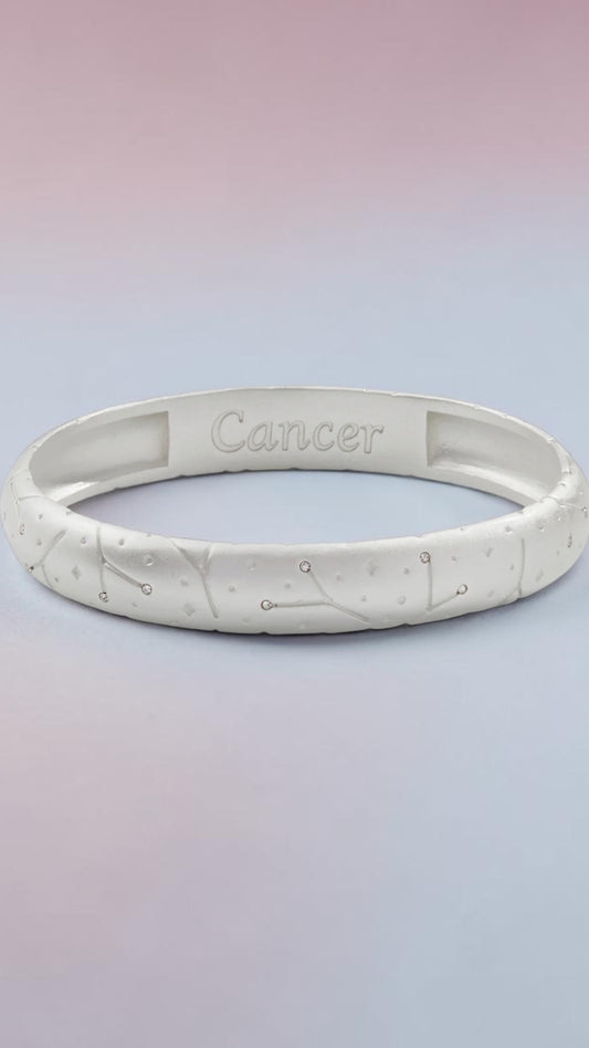 Alex and Ani - Cancer, June 21 – July 22, Zodiac Hinged Bangle Bracelet, NWT+Card & Box