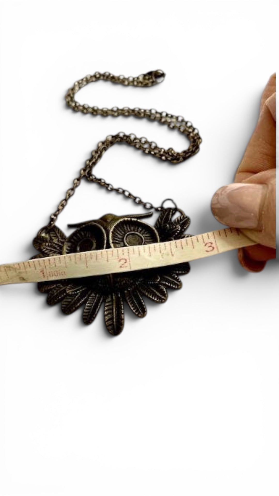 Bronze Owl on Chain with Lobster Clasp
