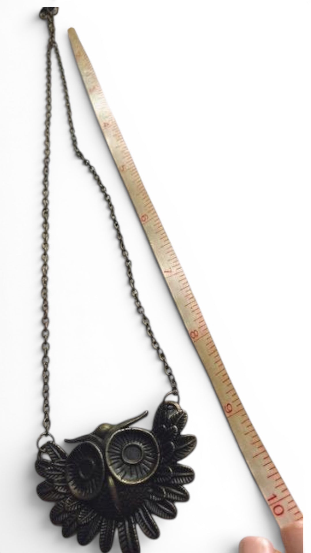 Bronze Owl on Chain with Lobster Clasp