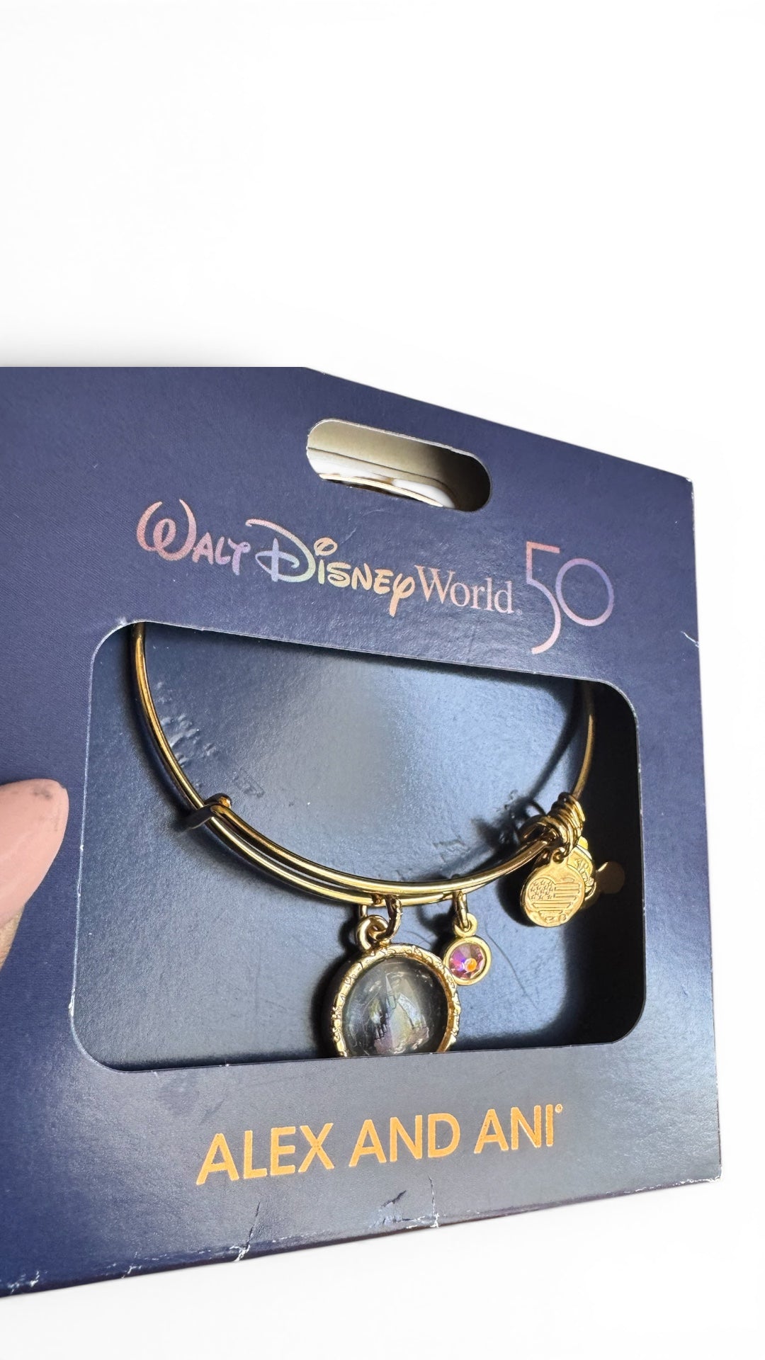 Alex and Ani - Park Exclusive Bracelet - WDW Cinderella’s Castle Charm Rafaelian Gold 50th Anniversary Limited