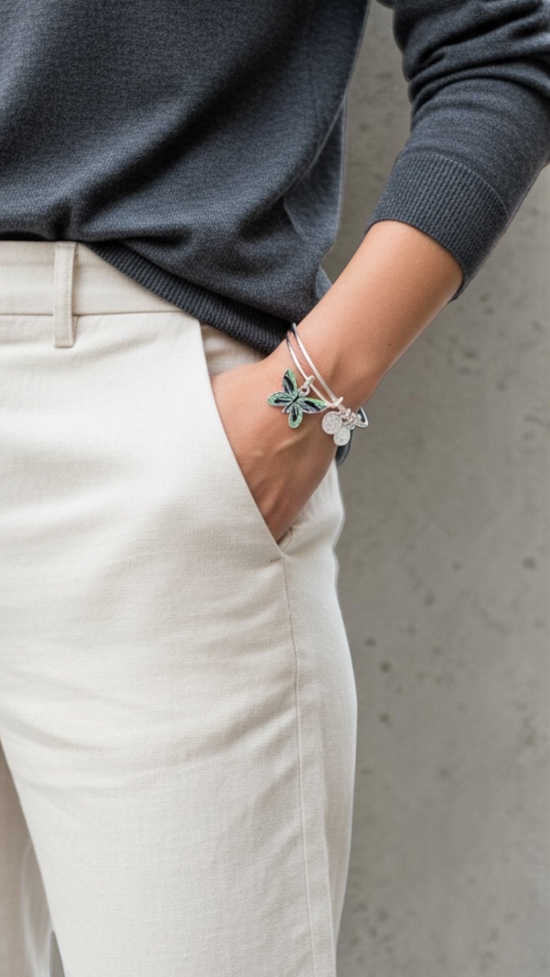 Alex and Ani - Queen Alexandra Birdwing Butterfly Bangle Bracelet