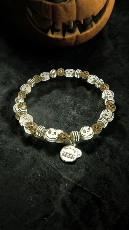 Alex and Ani - Park Exclusive Jack Skelton Charm Vintage 66 Wrap Bangle Bracelet