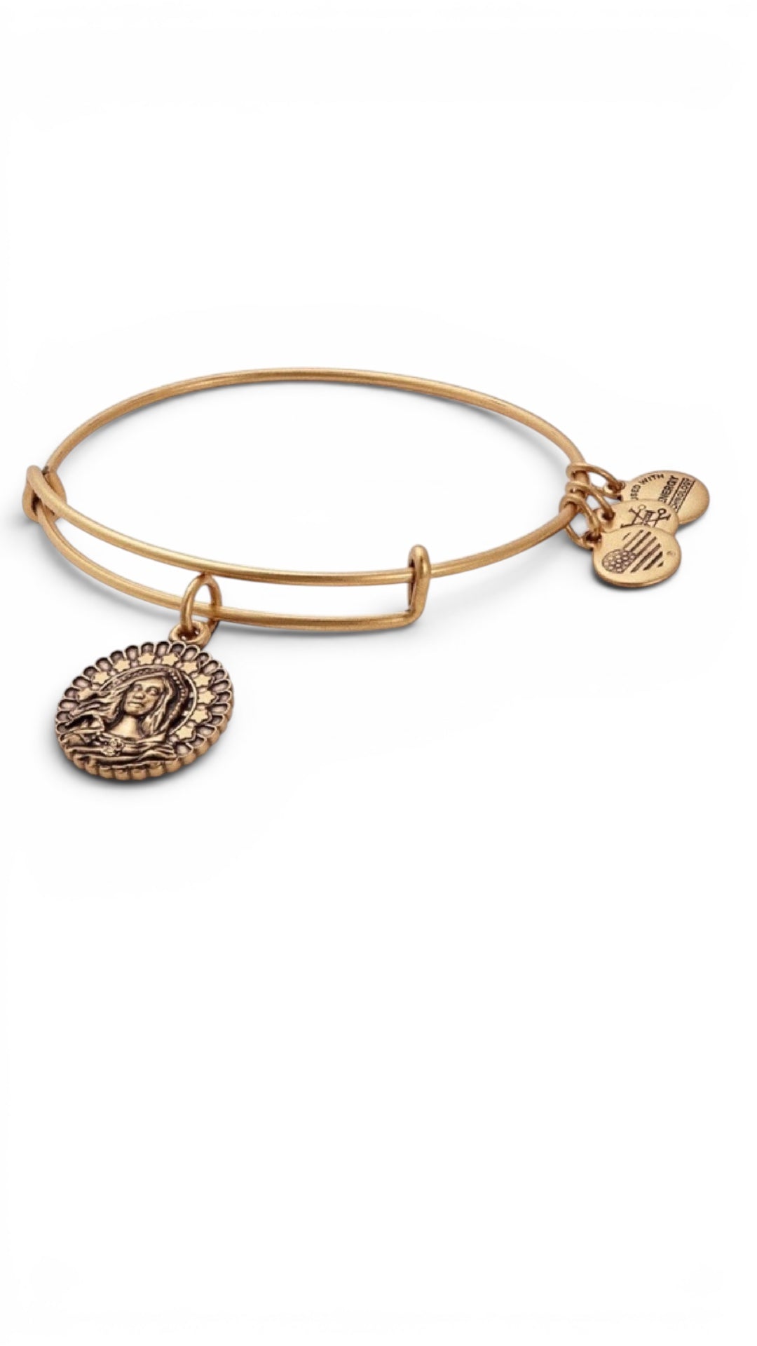 Alex and Ani - Mary Magdalena Charm, NWT + Card in Box, Spiritual, Religious Charm