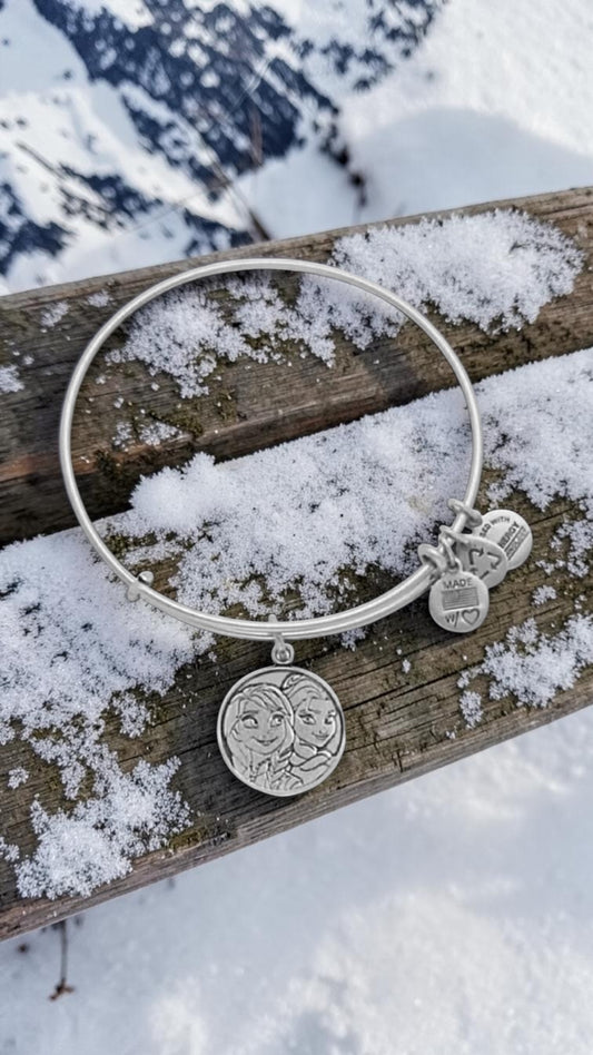 Alex and Ani - Park Exclusive Elsa and Anna, Frozen Charm Bangle Bracelet