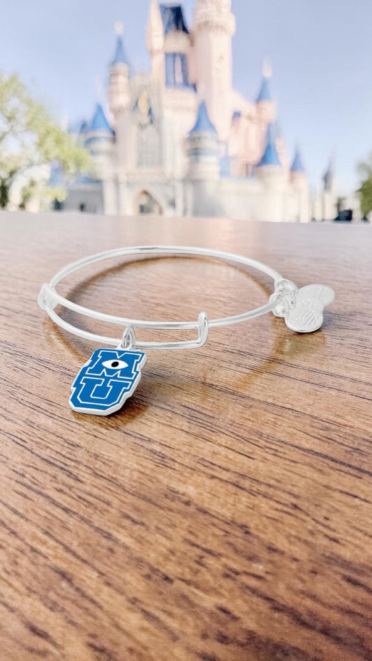 Alex and Ani - Disney Exclusive Monster University Bangle Bracelet, Shiny Silver, NWT in the Box