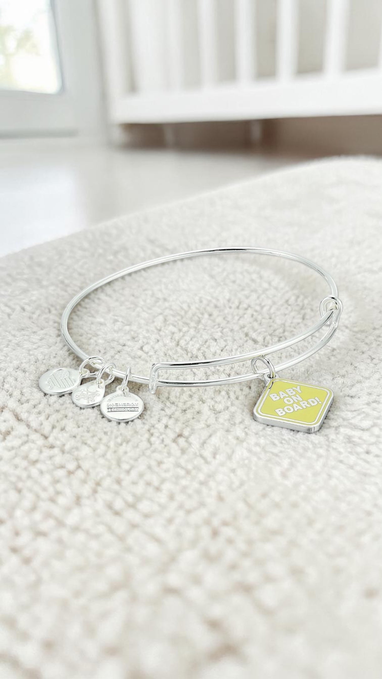 Alex and Ani - Baby On Board Charm Bangle Bracelet