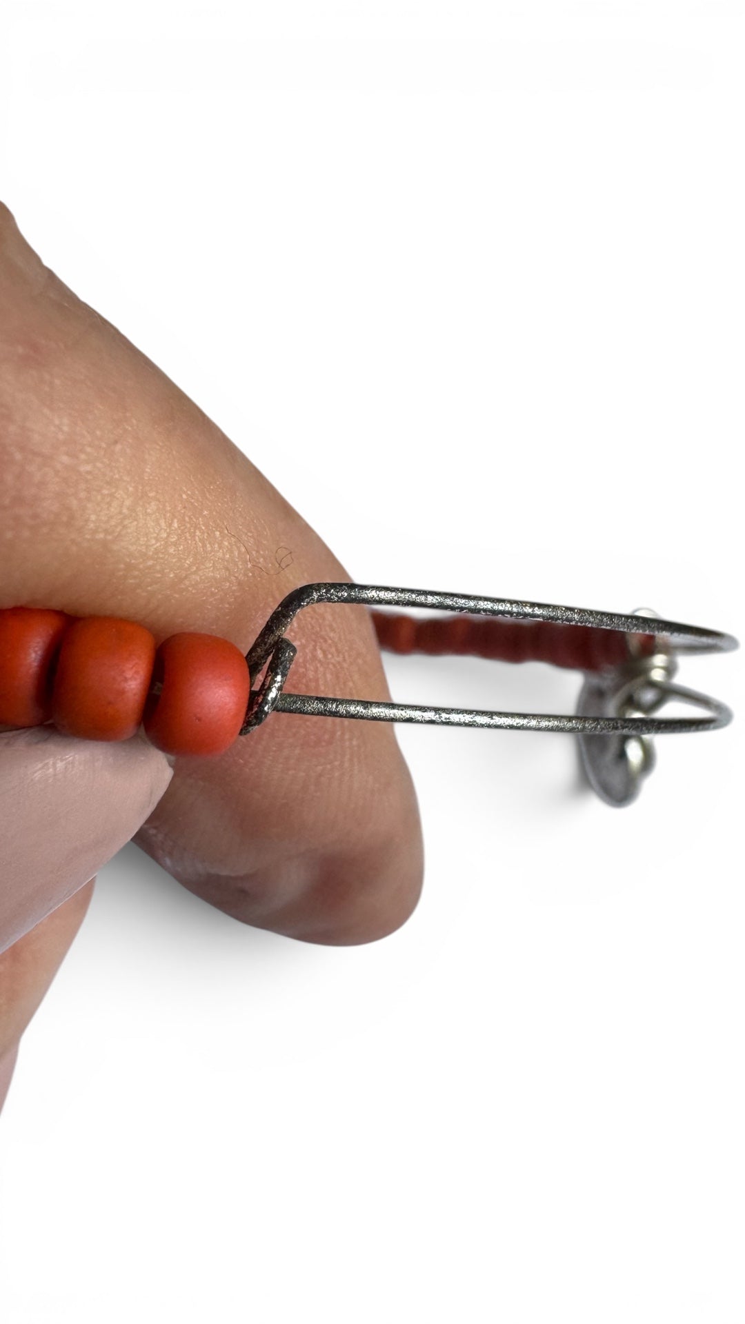 Alex and Ani - Life on Mars, Matte Red Beaded Bangle Bracelet