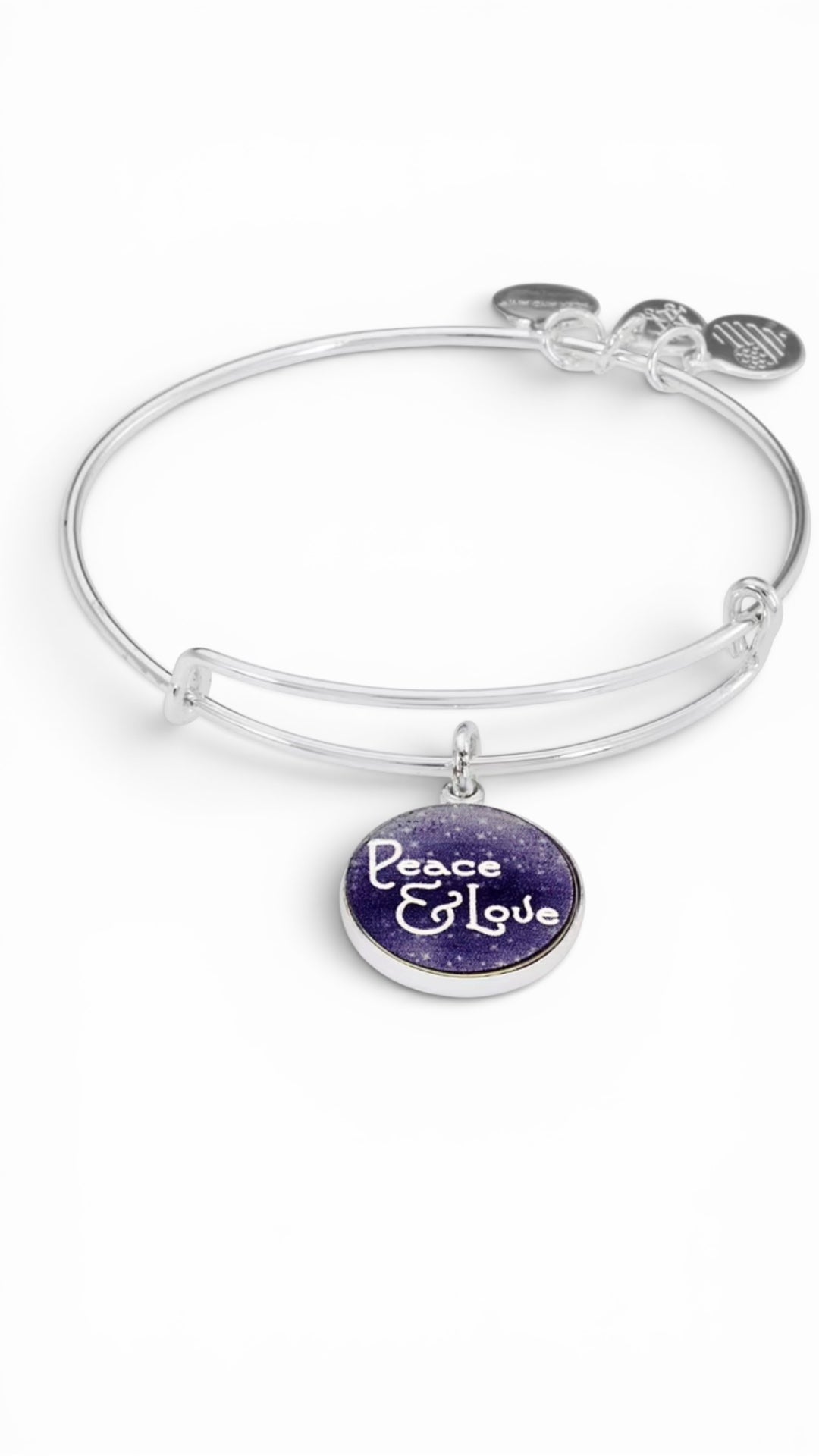 Alex and Ani - Peace & Love Charm Bangle Bracelet