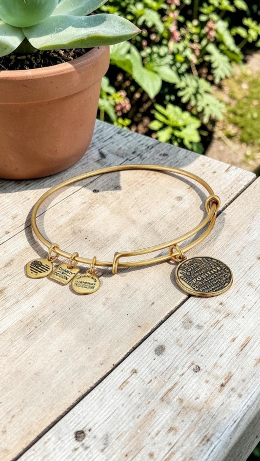 Alex and Ani - Positive Is How I Live Bangle Bracelet