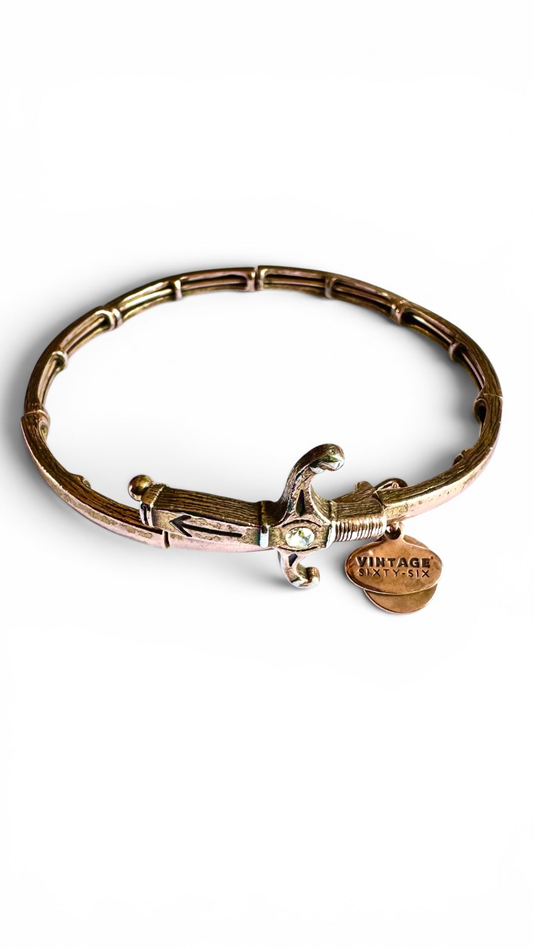 Alex and Ani - Sword Metal Wrap Bracelet Bangle, Vintage 66