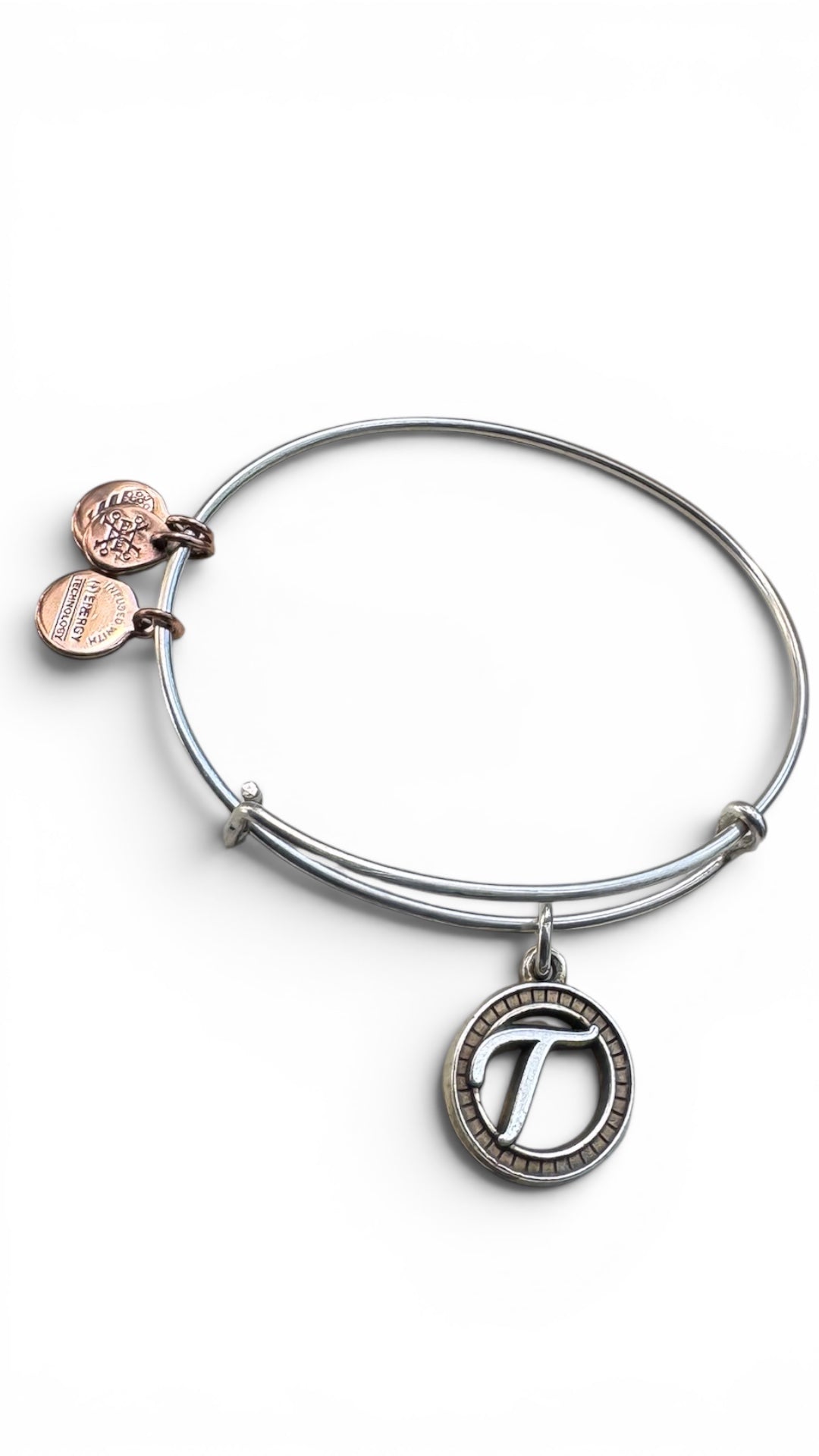 Alex and Ani - “T” Initial Bangle Bracelet, Letter T