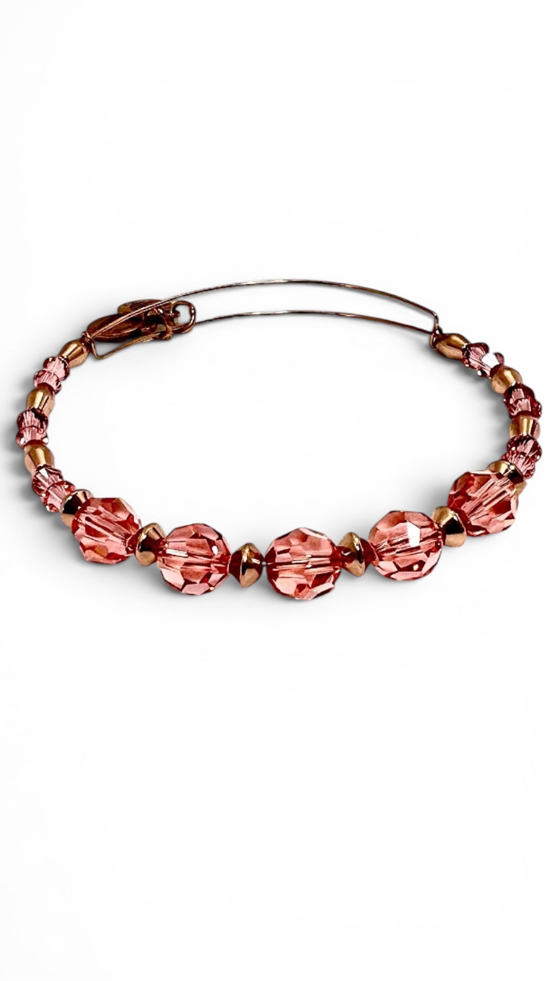 Alex and Ani - Peony Color Palette Bracelet, Pink Swarovski Crystal Bangle