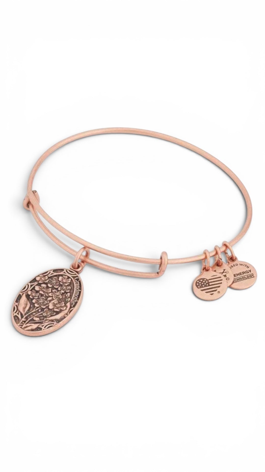 Alex and Ani - ‘Grandmother’ Flower Charm Bangle Bracelet