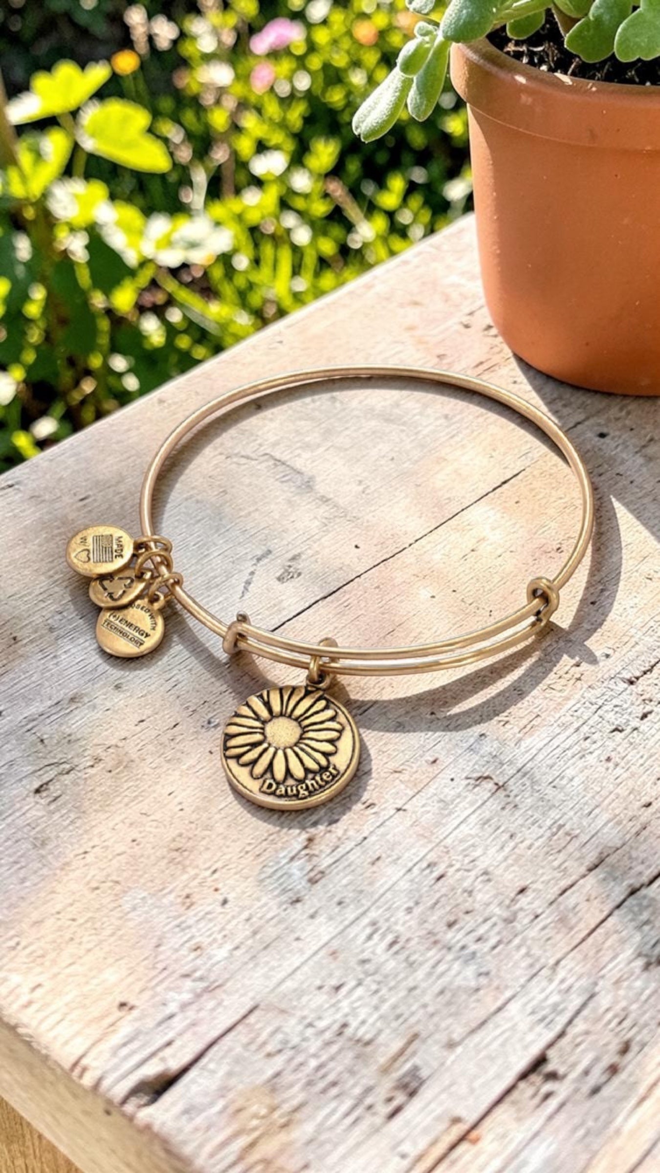 Alex and Ani - Daughter Charm Bangle Bracelet