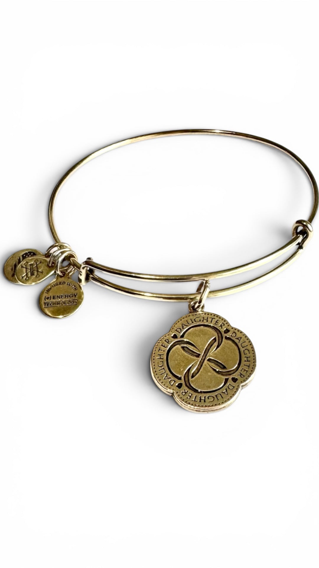 Alex and Ani - Infinite Connection, “Mother” or “Daughter” Charm Bangle Bracelet
