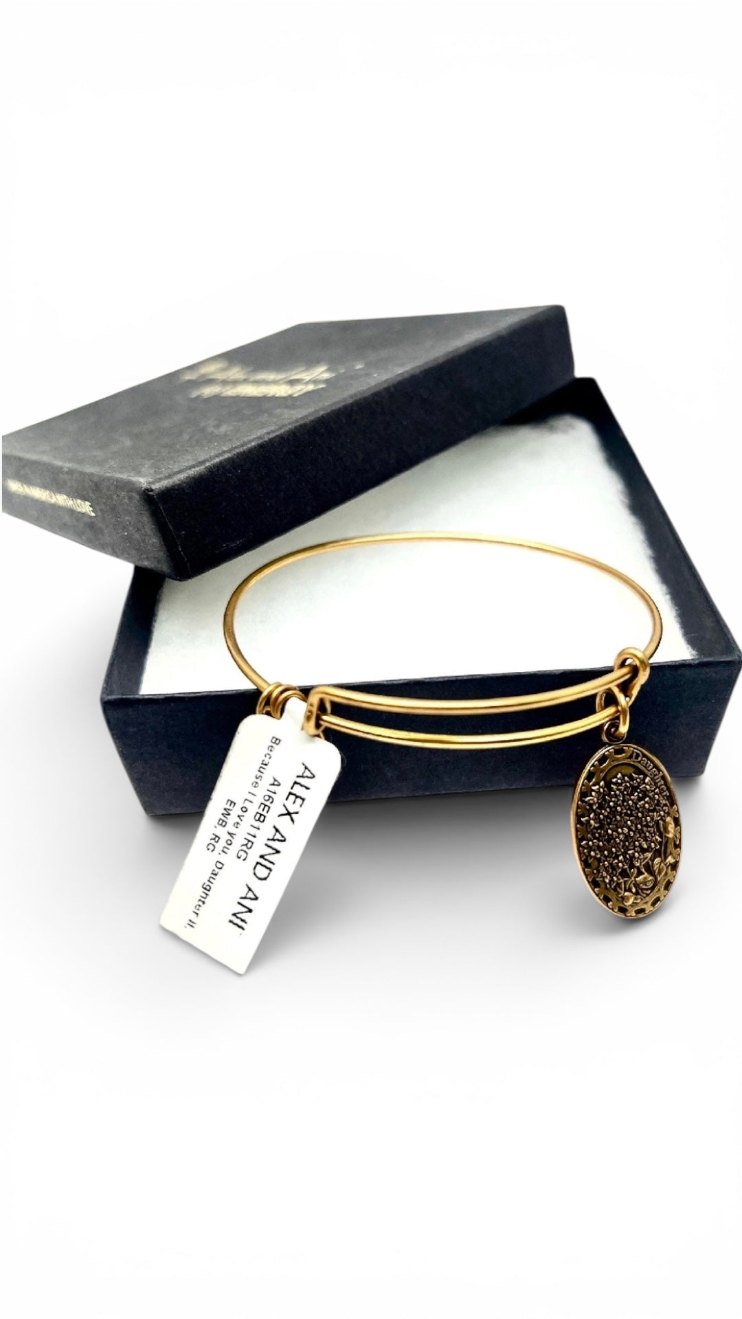 Alex and Ani -  Because I Love You Daughter II Charm Bangle Bracelet
