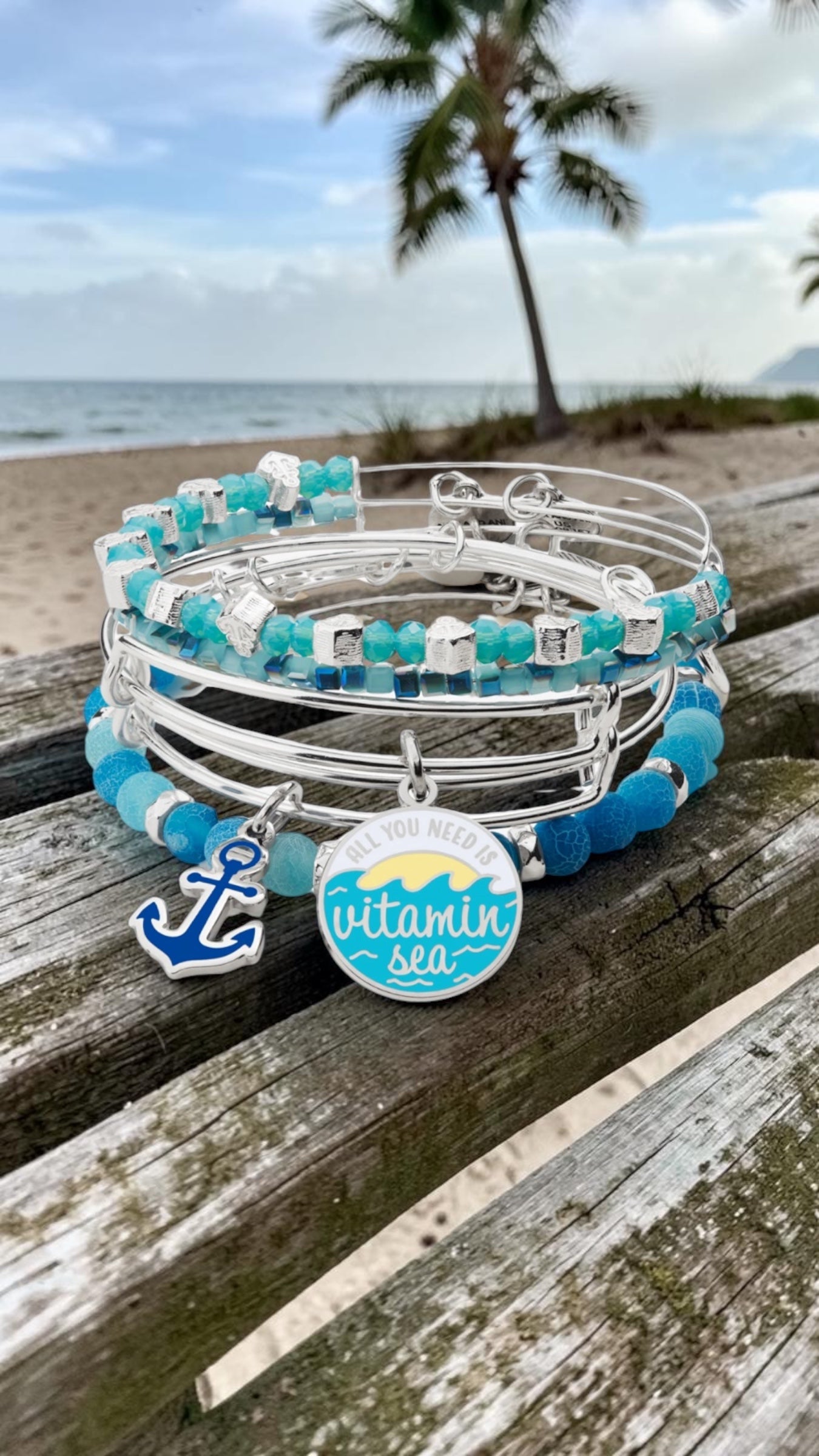 Alex and Ani - Vitamin Sea Bangle Bracelet Set