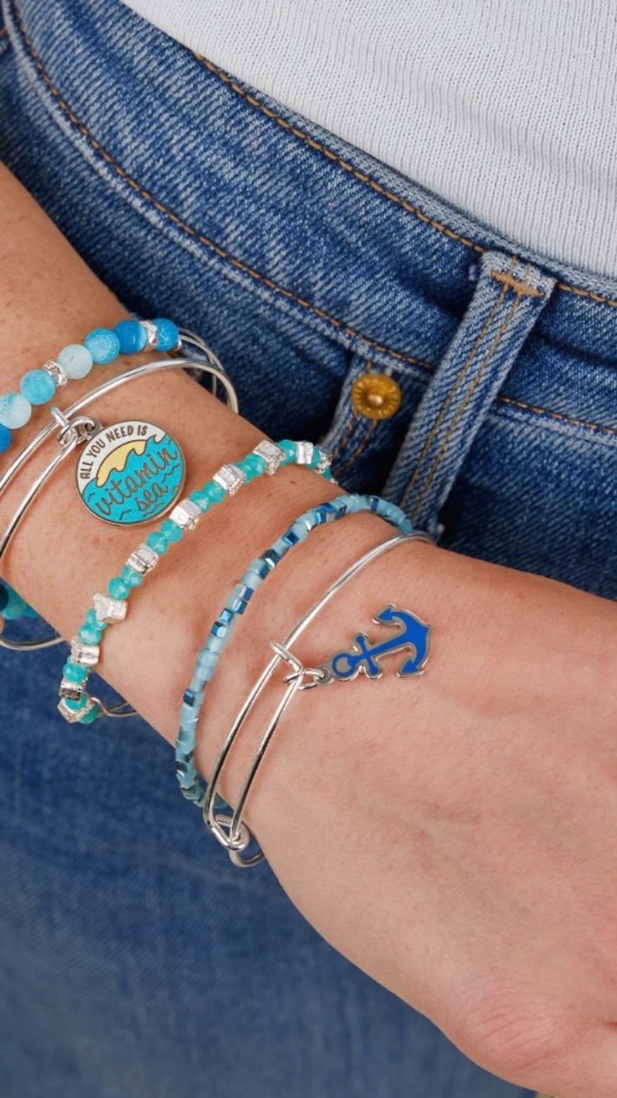 Alex and Ani - Vitamin Sea Bangle Bracelet Set