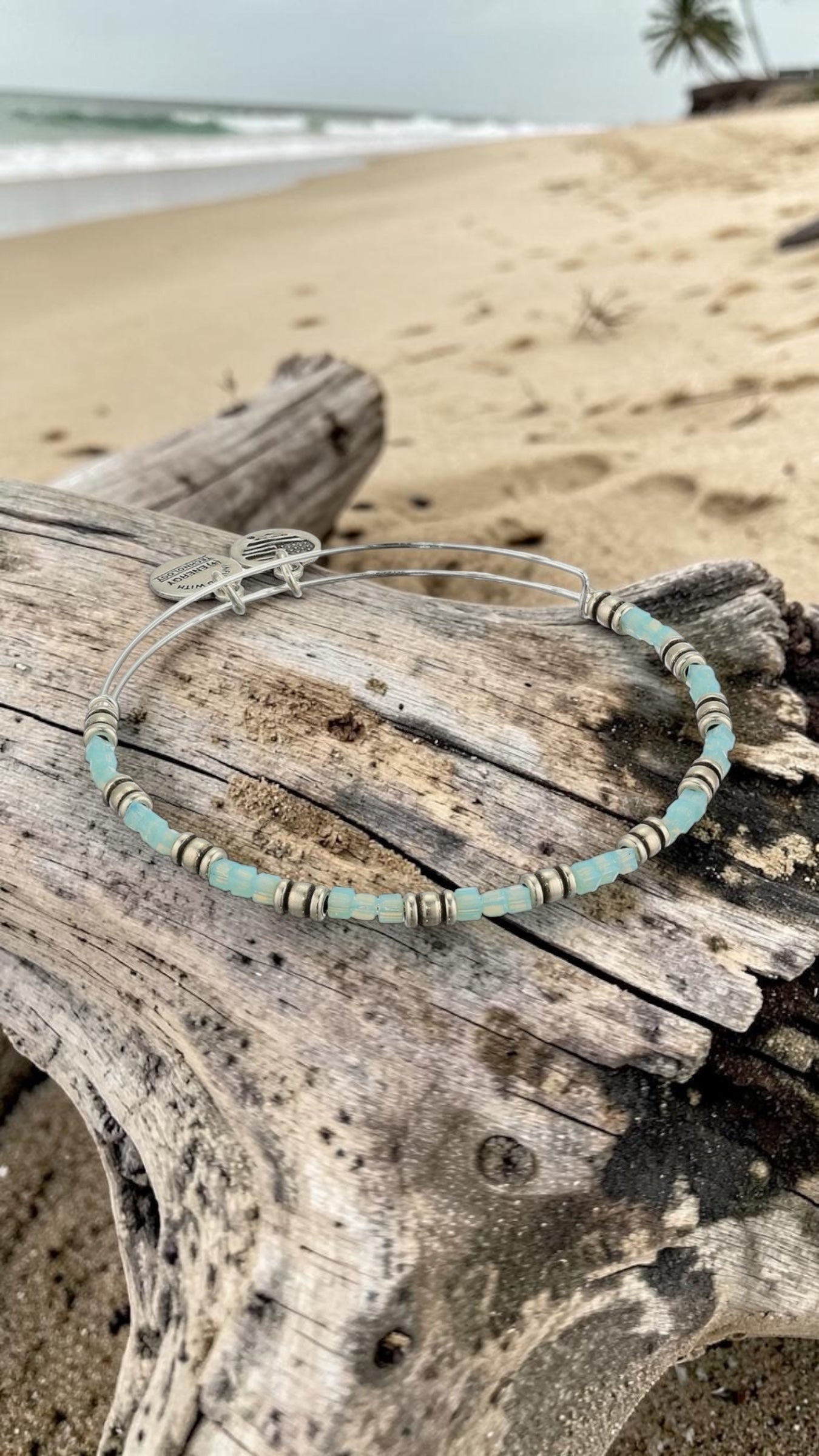 Alex and Ani - Coastal Ocean Slide Beaded Bangle Bracelet