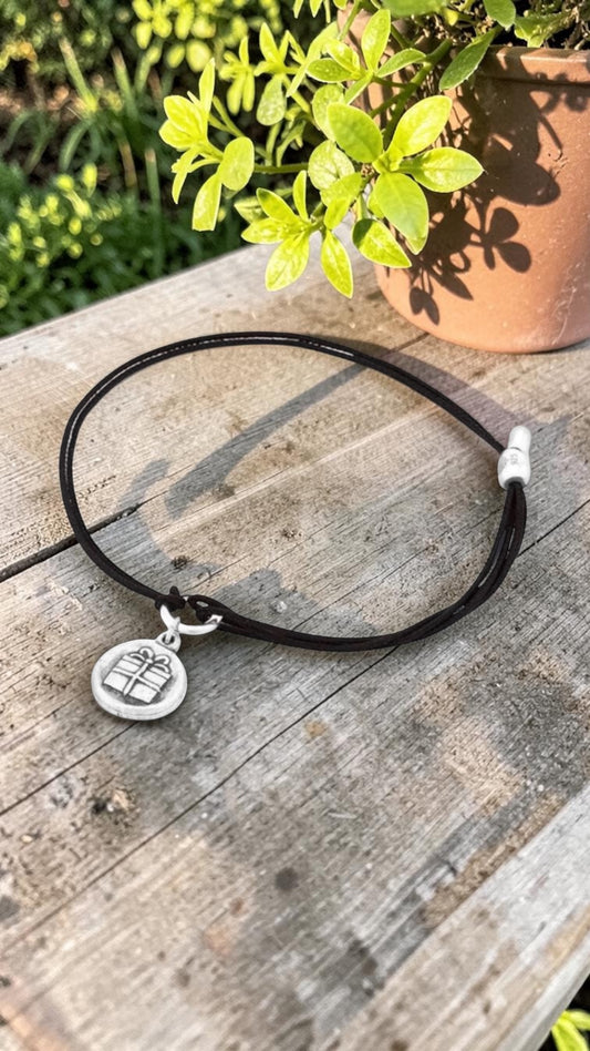 Alex and Ani - Gift Box Charm Kindred Pull Cord Bracelet