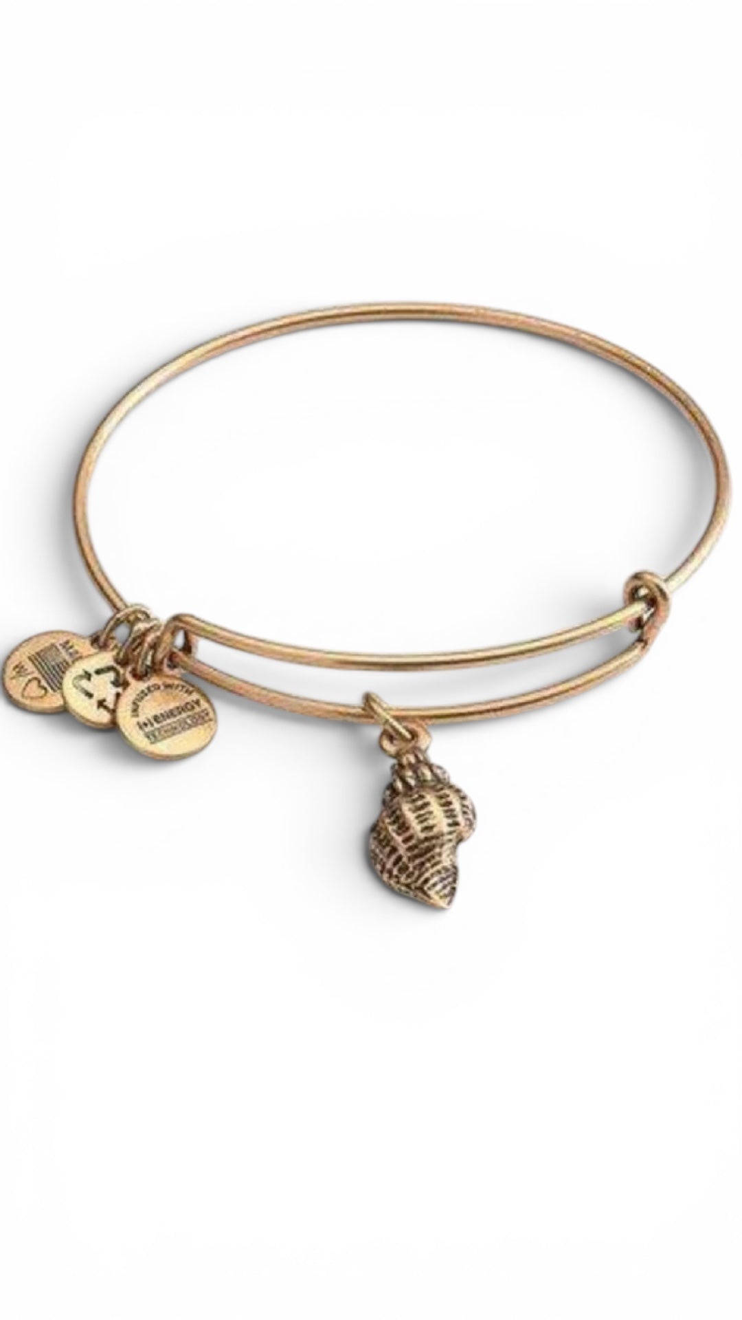 Alex and Ani - Conch Shell Charm Bangle Bracelet