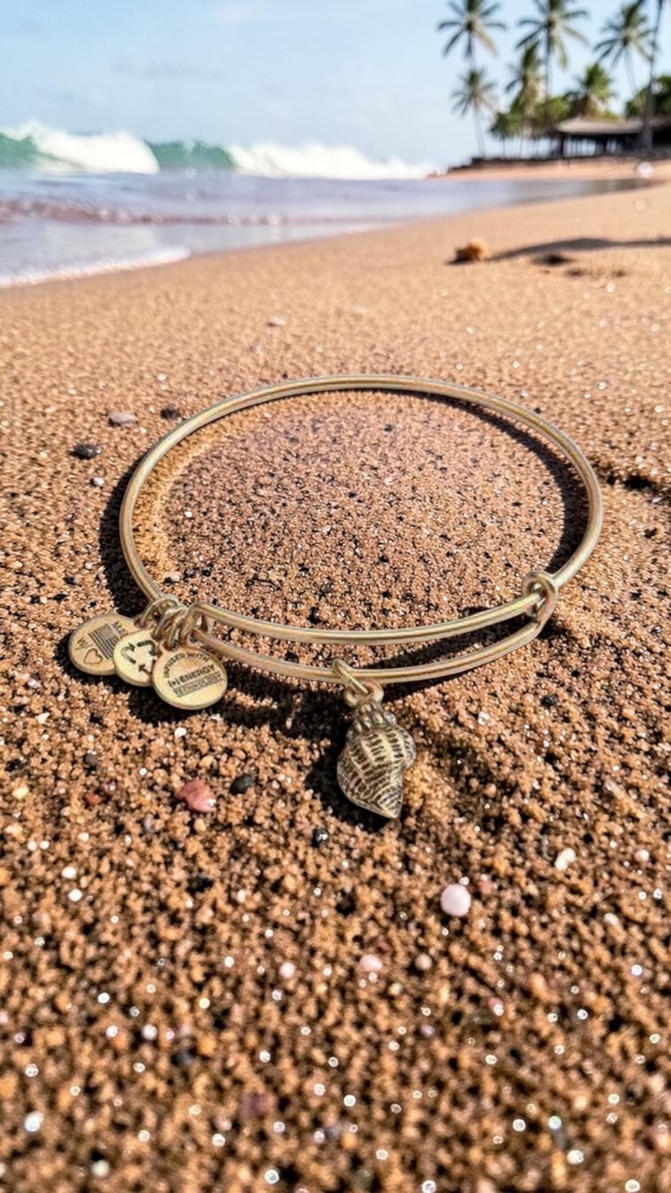 Alex and Ani - Conch Shell Charm Bangle Bracelet