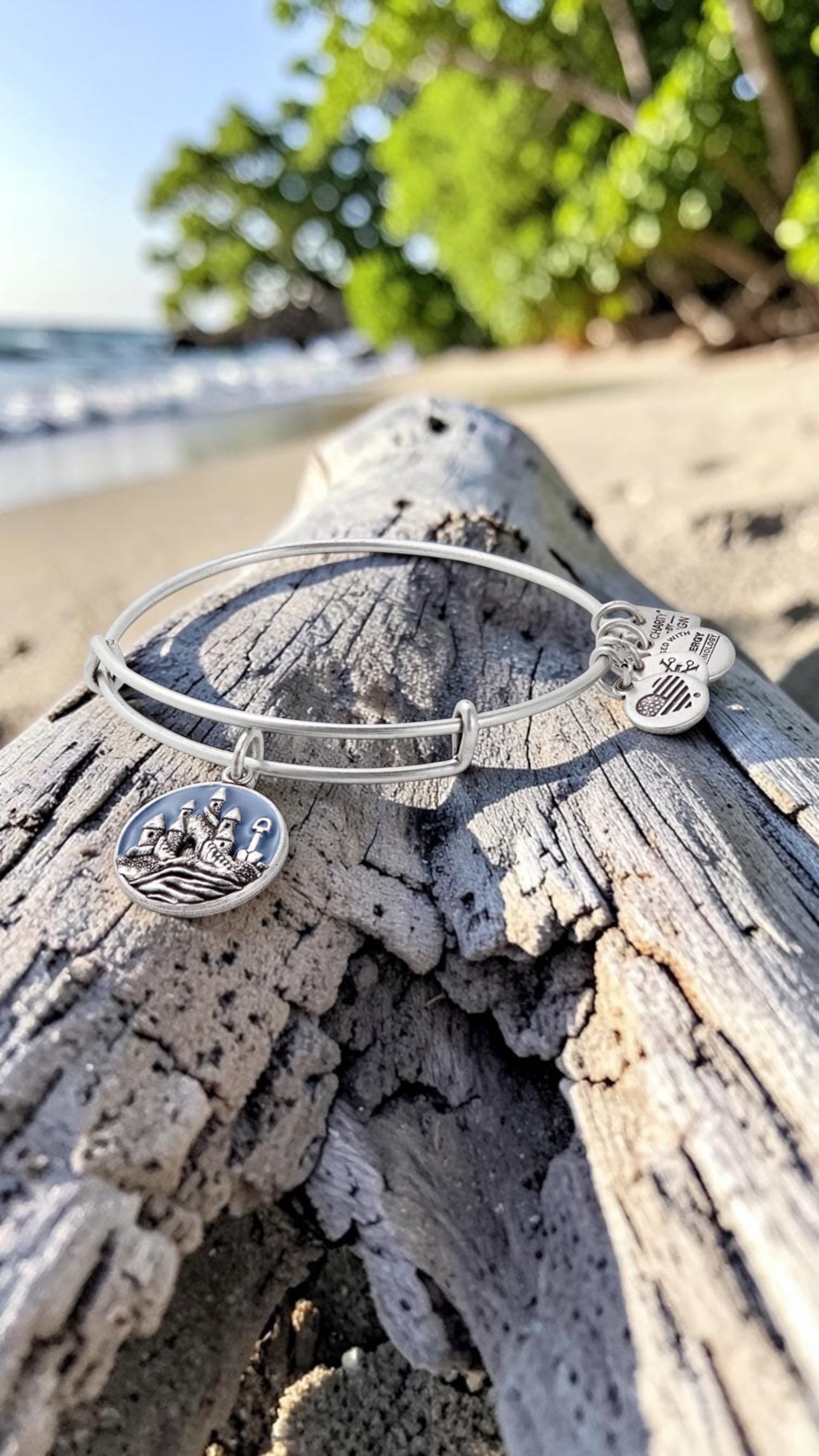 Alex and Ani - Alex and Ani Sandcastle Charm Bangle Bracelet