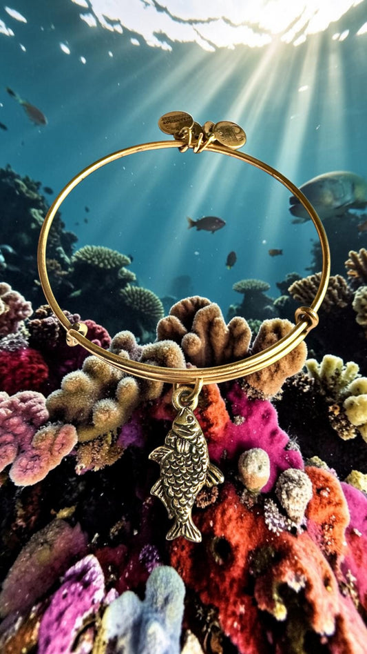 Alex and Ani - Koi Fish Charm Bangle Bracelet