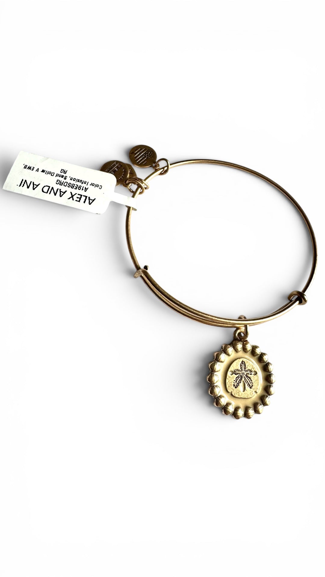 Alex and Ani - Sand Dollar Color Infusion Charm Bangle Bracelet