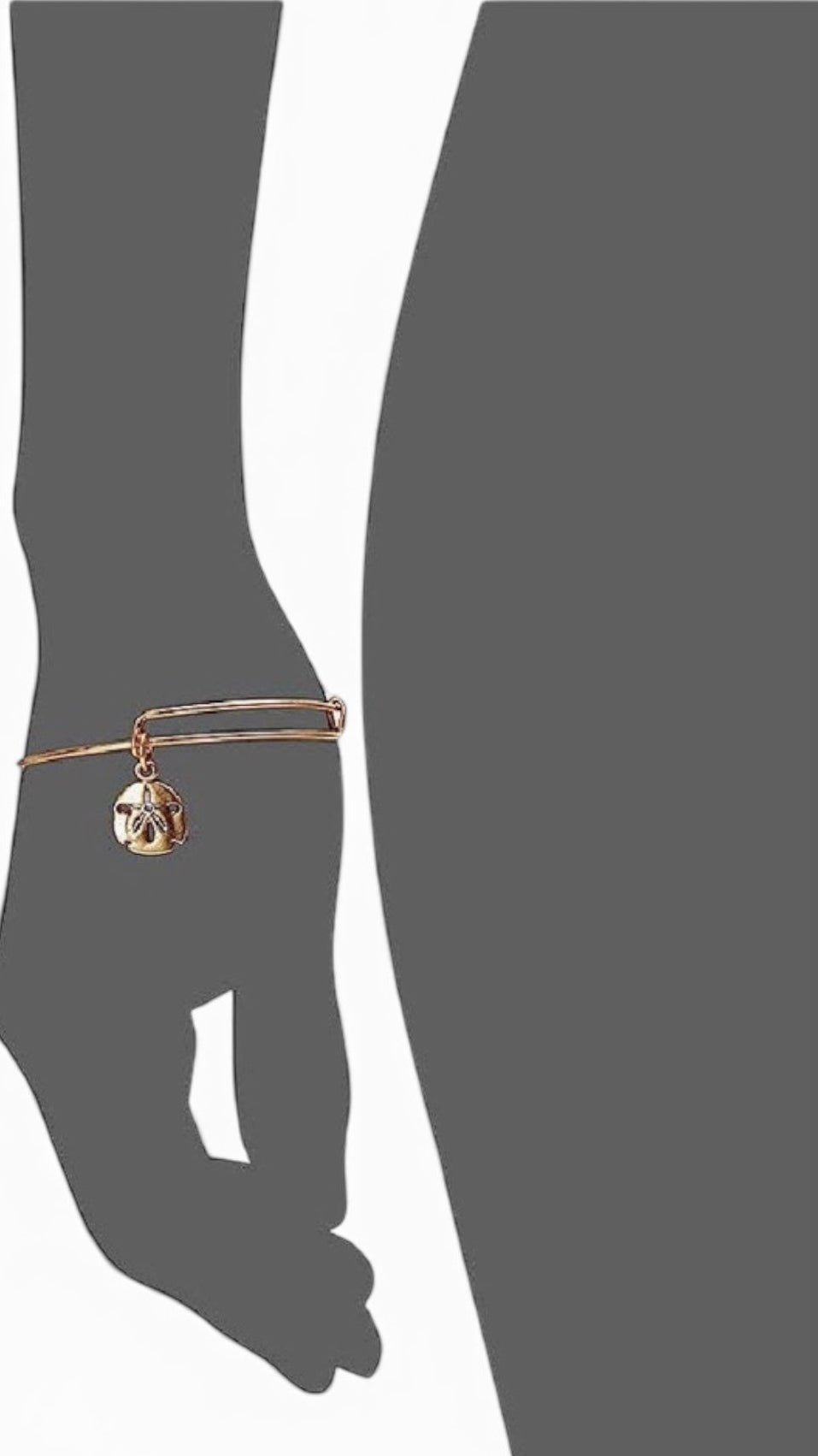 Alex and Ani - Sand Dollar Charm Bangle With a Swarovski Crystal