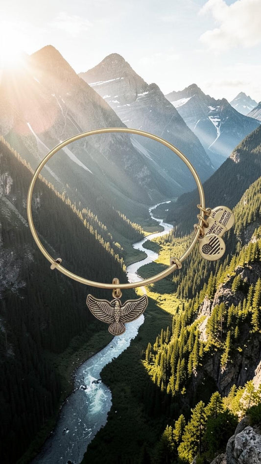 Alex and Ani - Spirit of The Eagle Charm Bangle Bracelet