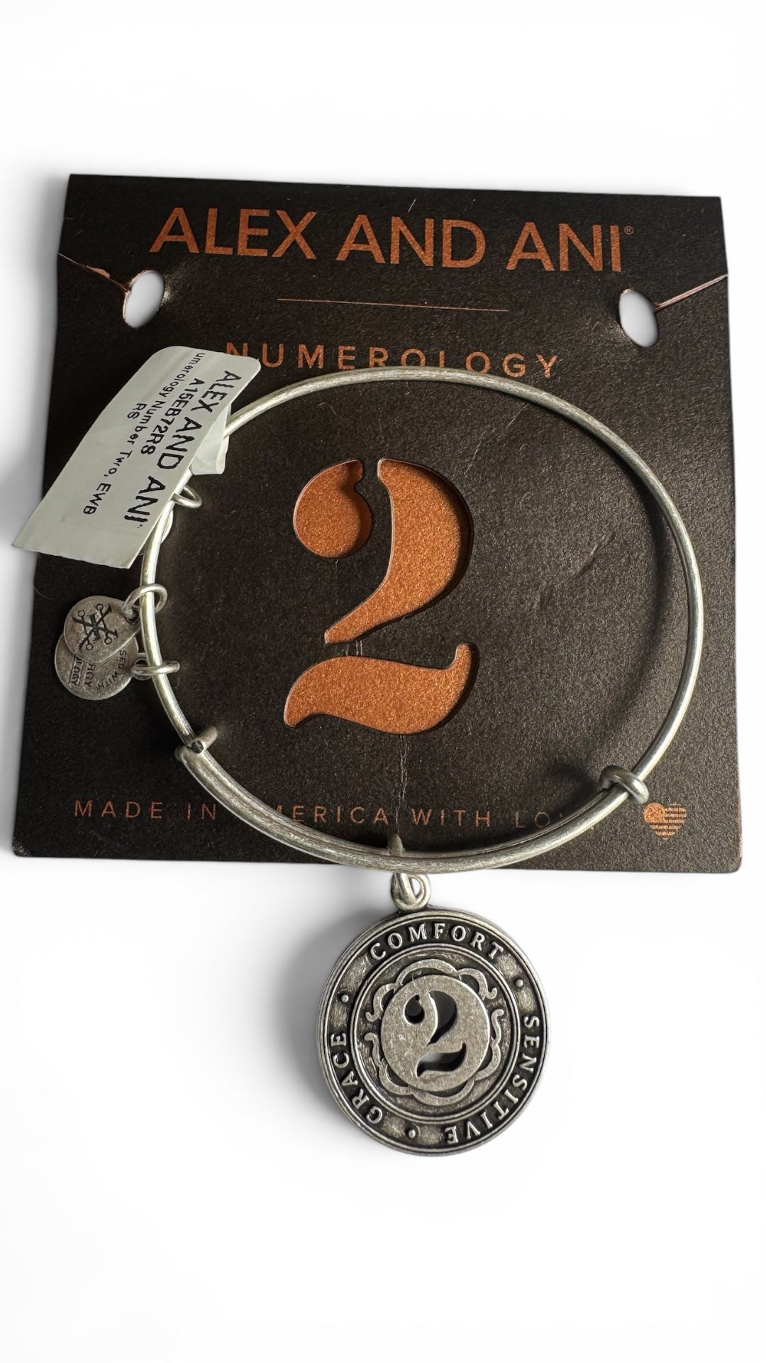 Alex and Ani - Number 2 Charm Bangle Bracelet, Numerology
