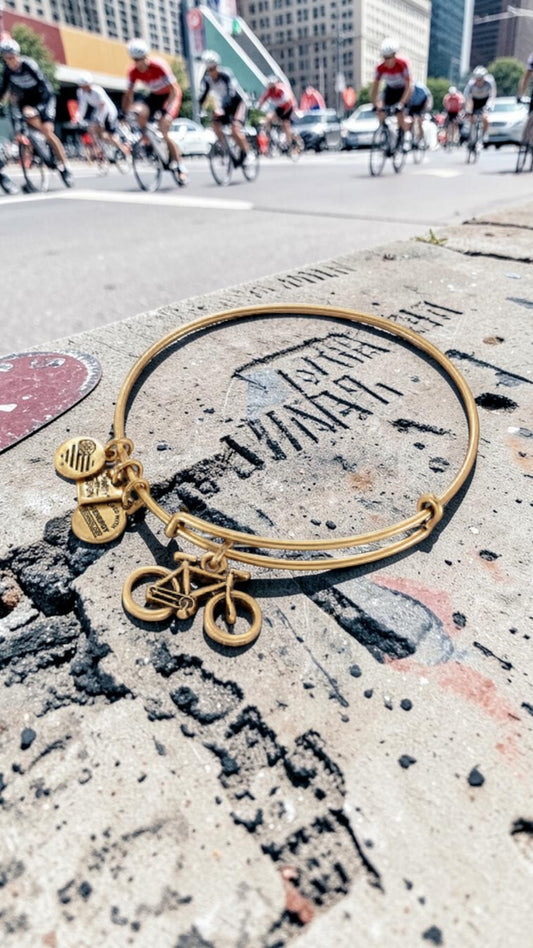 Alex and Ani - Bicycle Charm Bangle Bracelet