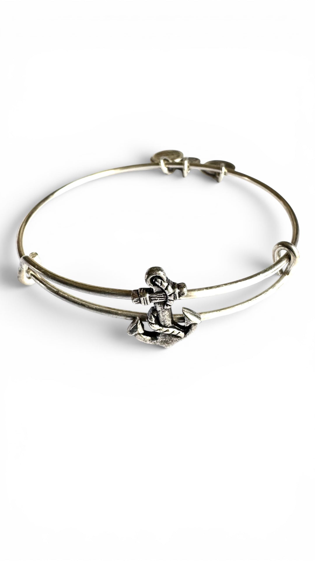 Alex and Ani - Anchor Slide Charm  Bangle Bracelet