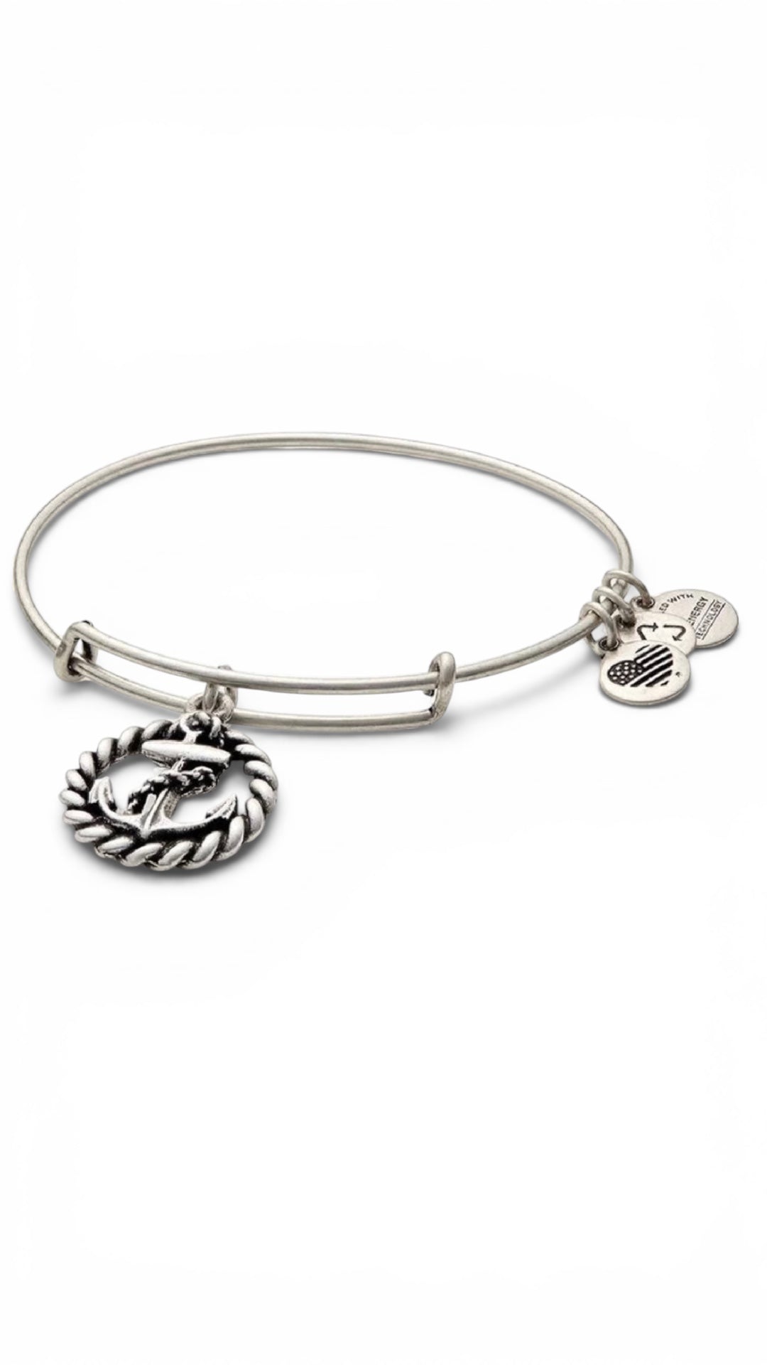 Alex and Ani - Anchor With a Rope Charm Bangle Bracelet
