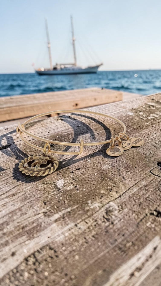 Alex and Ani - Anchor With a Rope Charm Bangle Bracelet